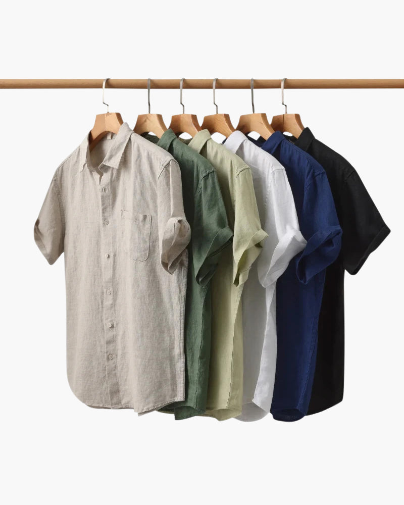Mykonos Linen Shirt (Shortsleeve)