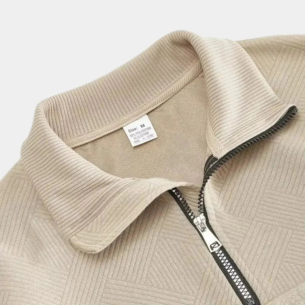 Timeless Elegance Quarter Zip Sweater