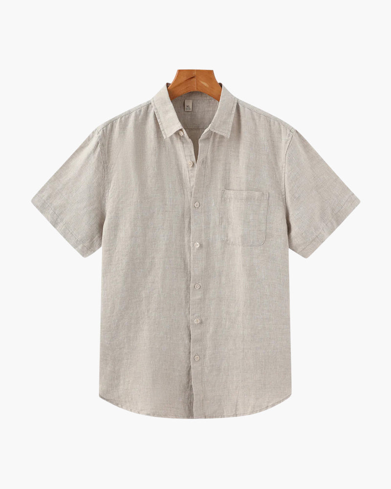 Mykonos Linen Shirt (Shortsleeve)