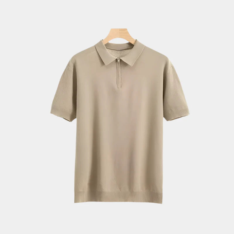 Luca Zip Up Polo