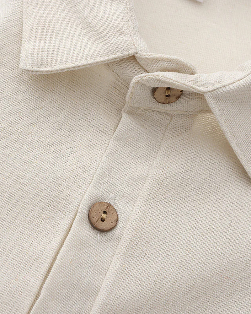 Santorini Linen Polo