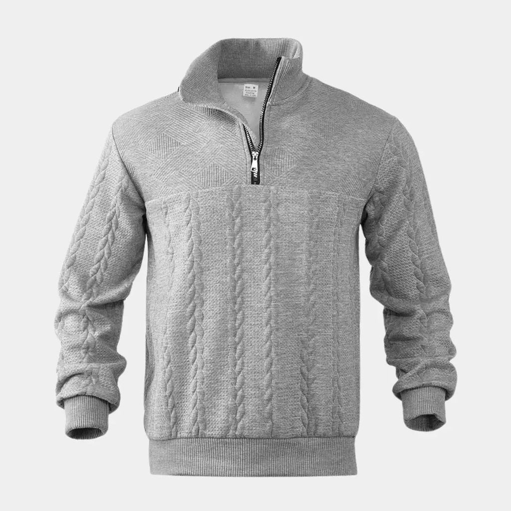 Timeless Elegance Quarter Zip Sweater