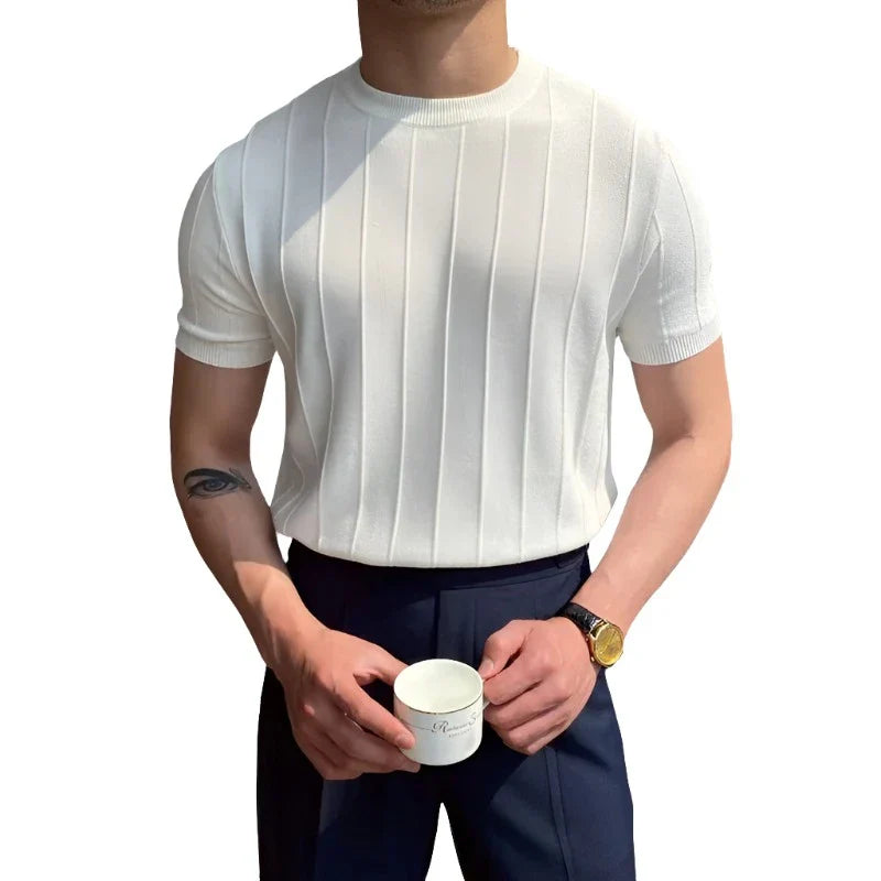 Adriano Ribbed T-Shirt