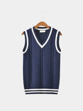 Elegant V-Neck Knit Vest