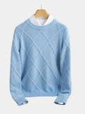 Sophisticated Argyle Cashmere Sweater