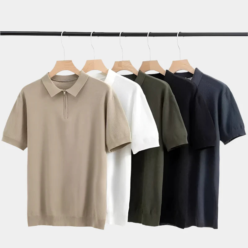 Luca Zip Up Polo