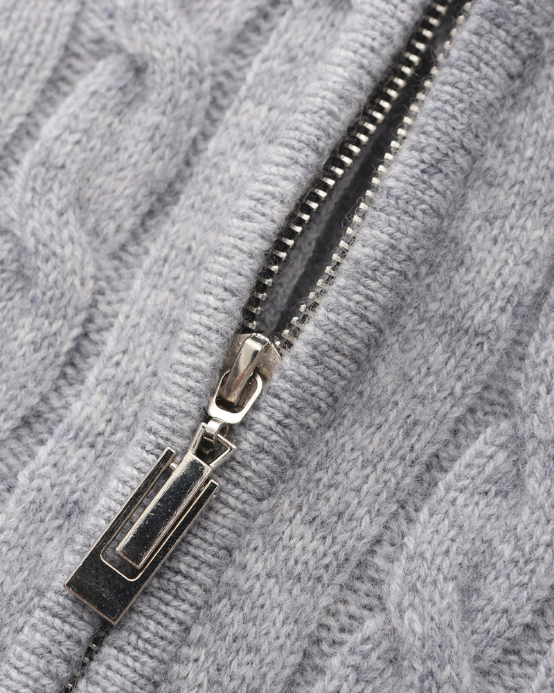 Royal Cashmere Woven Half Zip