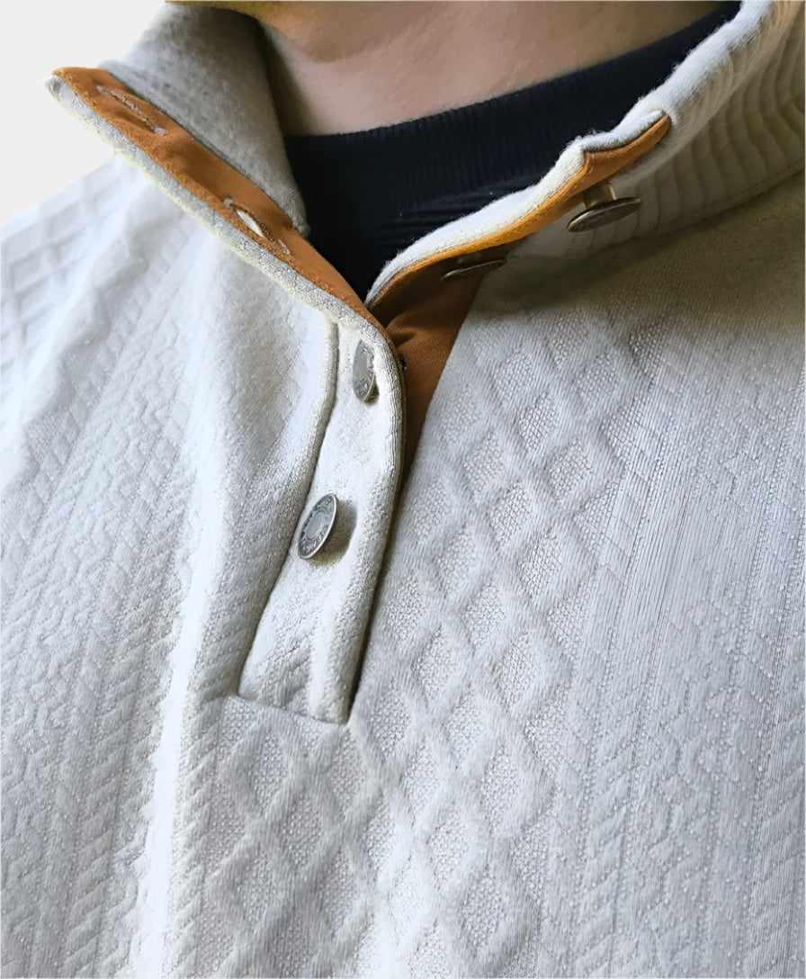 Regal High Collar Knit Pullover