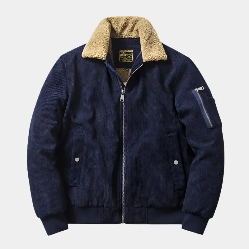 Velvet Corduroy Bomber Jacket