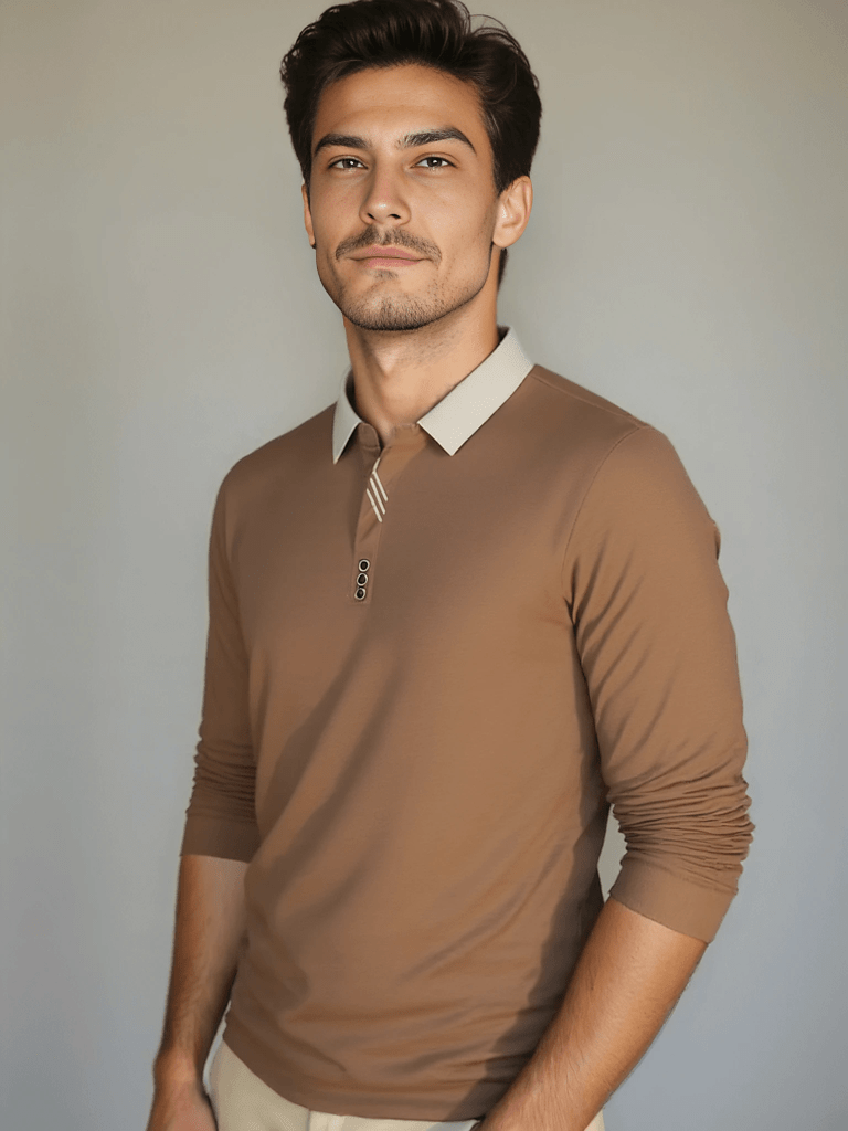 Marcello Elegant Long Sleeve Polo