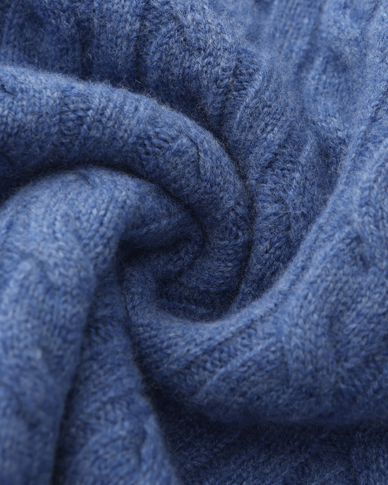Royal Cashmere Woven Half Zip