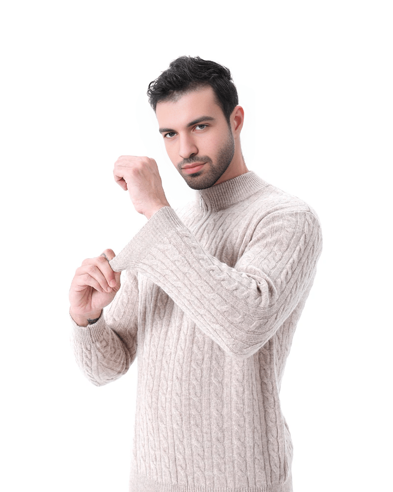 Royal Cashmere Woven Half Zip