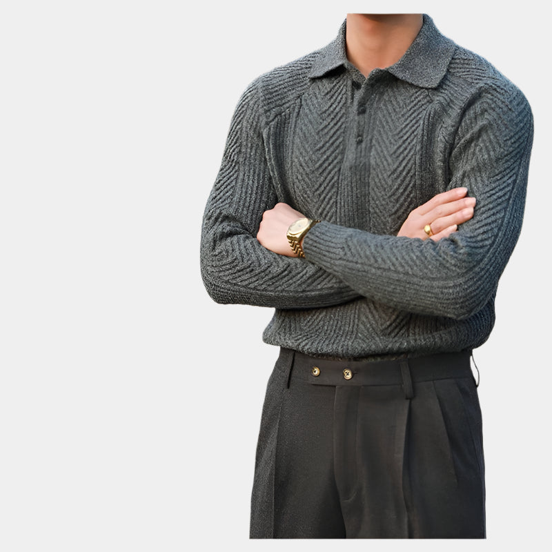 Pattern Knitted Sweatshirt