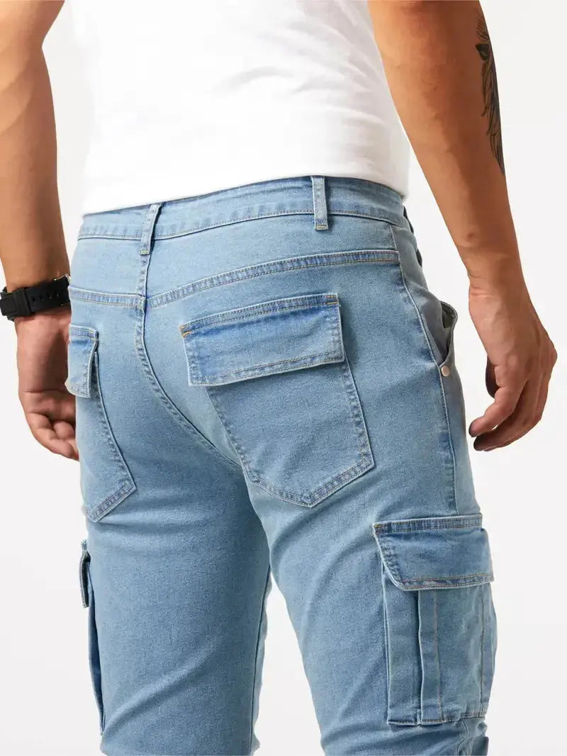 Belmont Denim Cargo Trousers