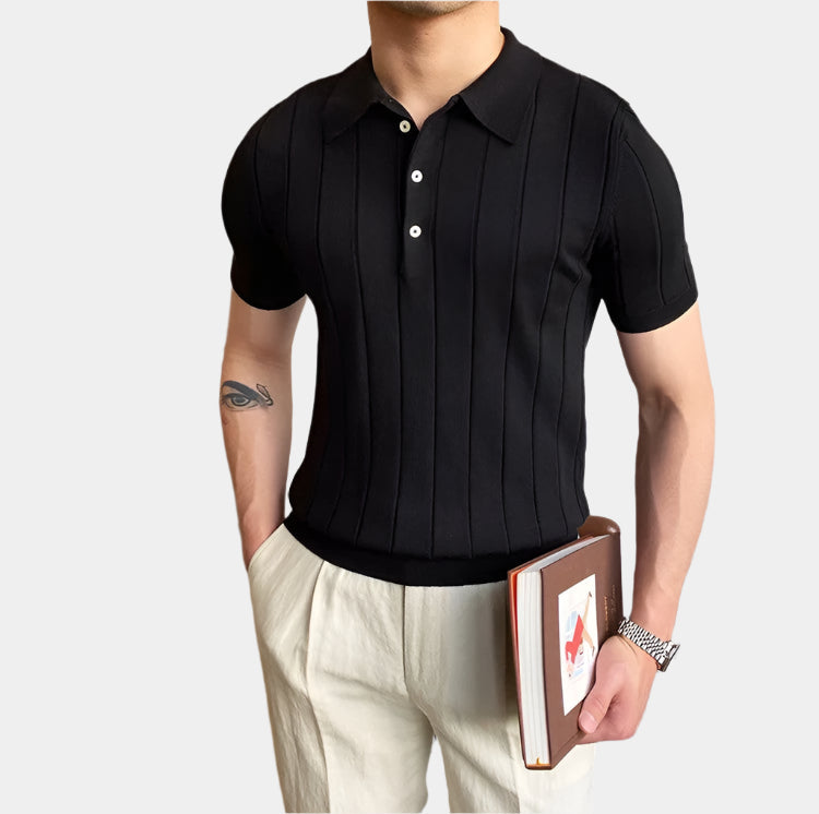 Luca Striped Polo Shirt