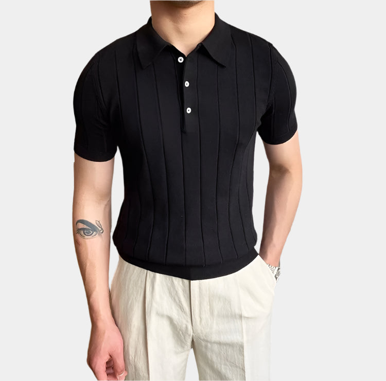 Luca Striped Polo Shirt