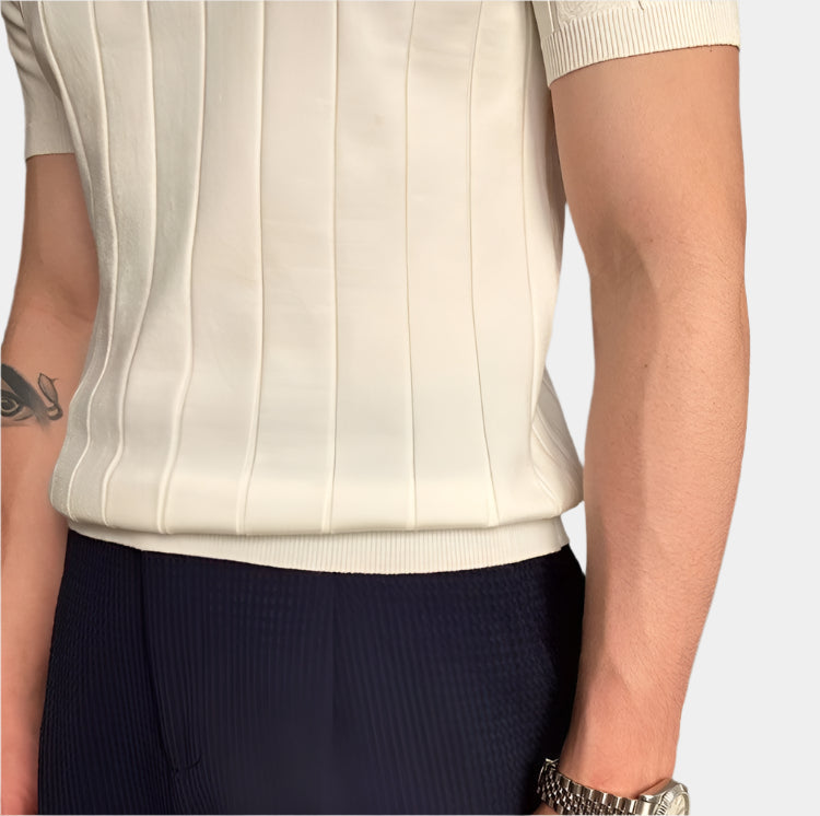 Luca Striped Polo Shirt