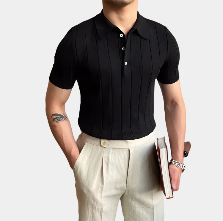 Luca Striped Polo Shirt