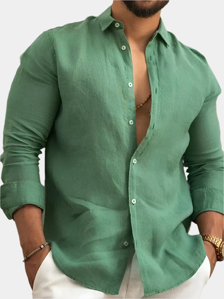 Classic Linen Dress Shirt