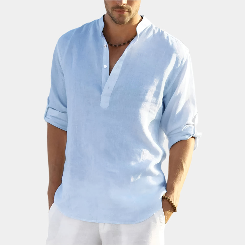 Alfonso Striped Collar Polo