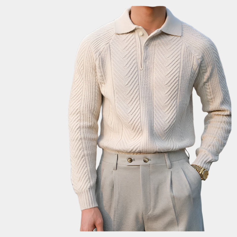 Pattern Knitted Sweatshirt