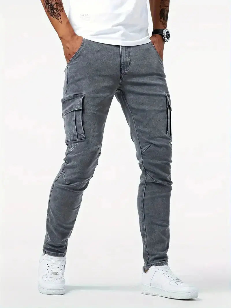 Belmont Denim Cargo Trousers