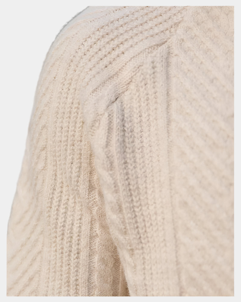 Pattern Knitted Sweatshirt