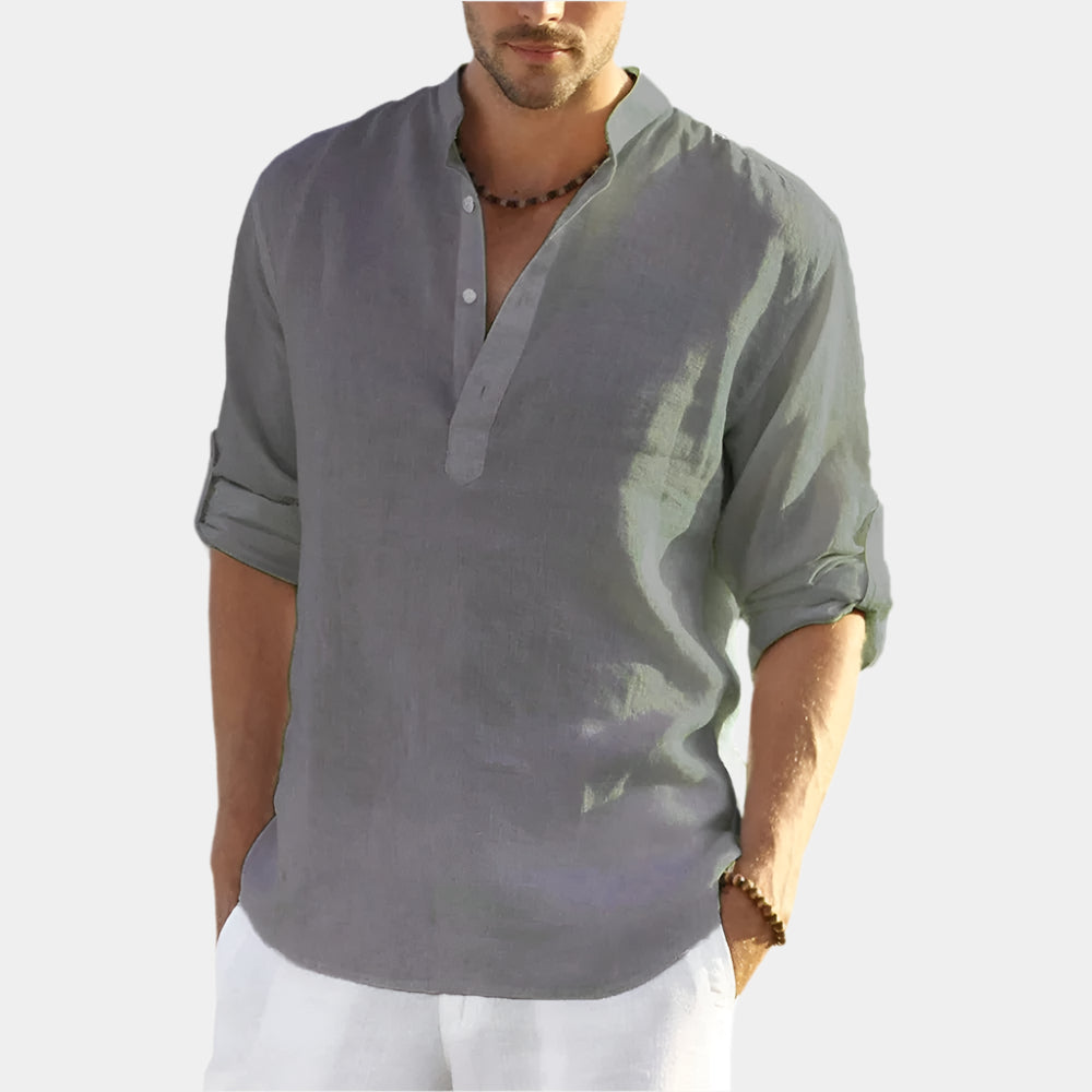 Alfonso Striped Collar Polo