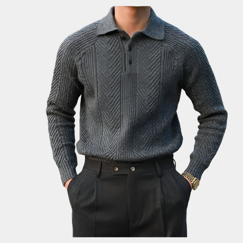 Pattern Knitted Sweatshirt