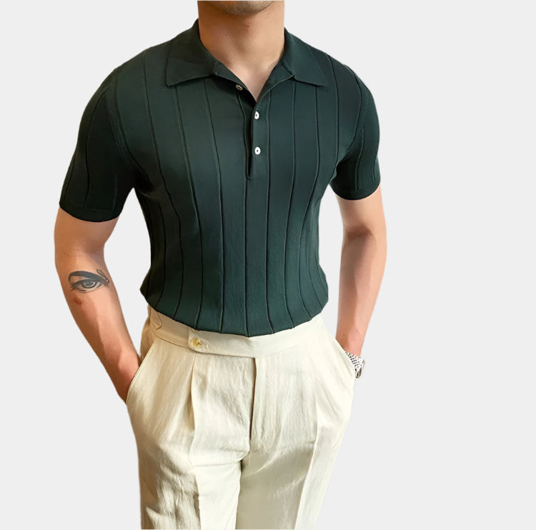 Luca Striped Polo Shirt