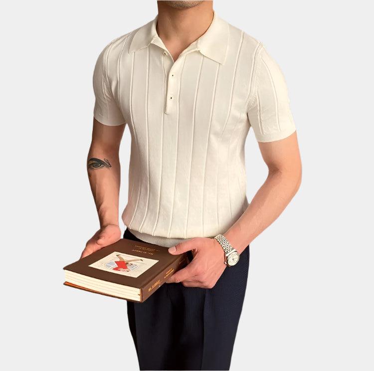 Luca Striped Polo Shirt