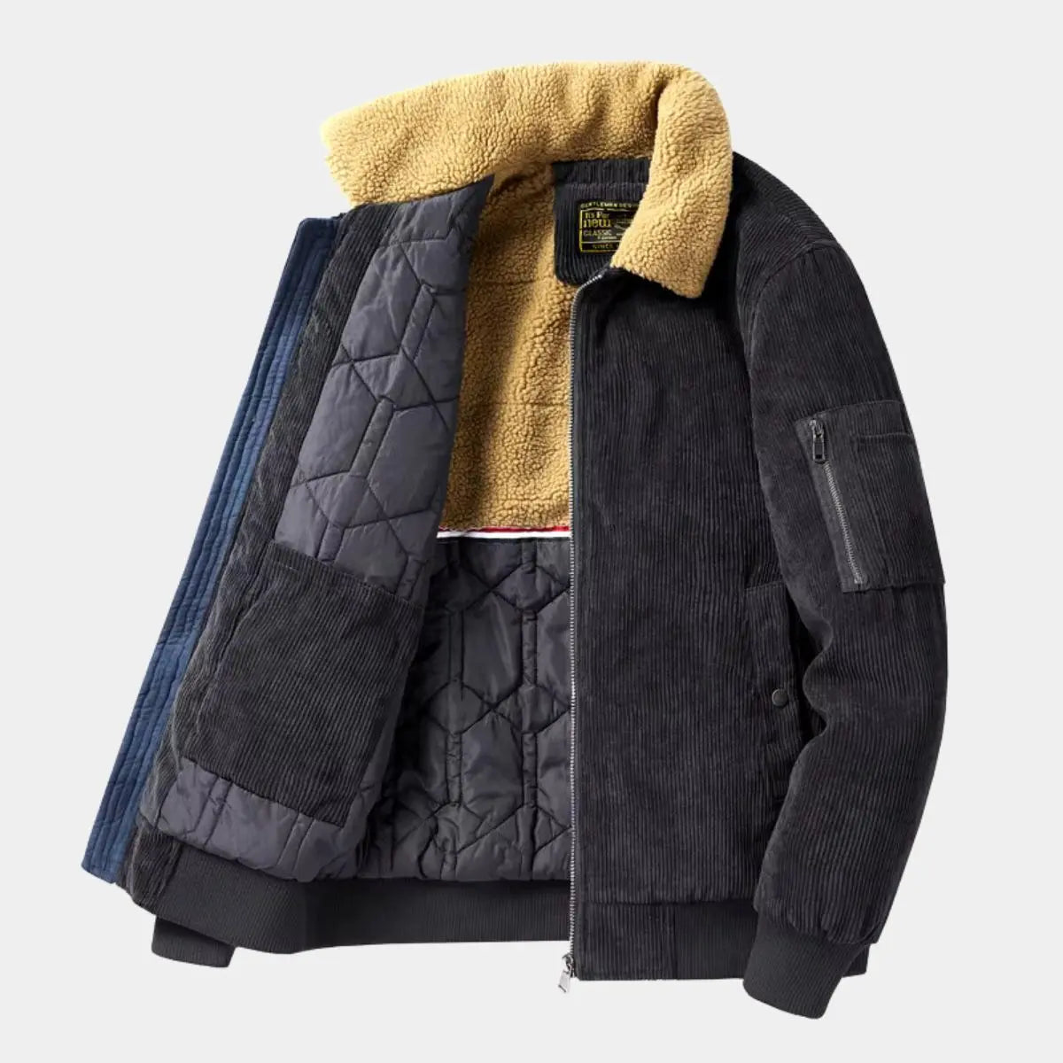 Velvet Corduroy Bomber Jacket