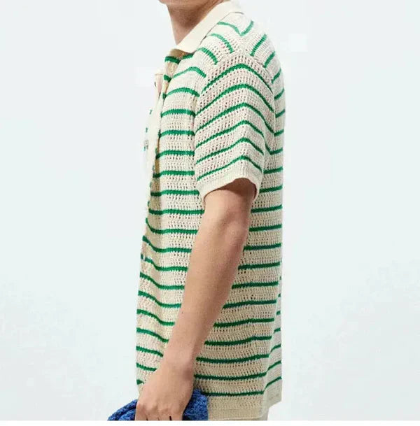 Santorini Crochet Shirt