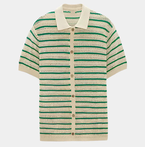 Santorini Crochet Shirt