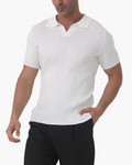 Alberto Ribbed Cotton Polo