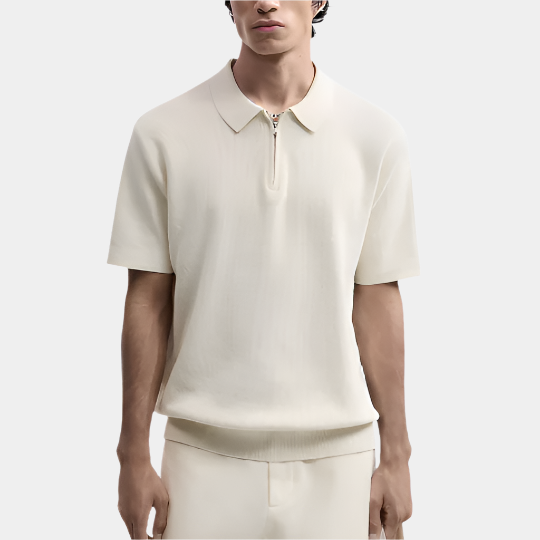 Luca Zip Up Polo